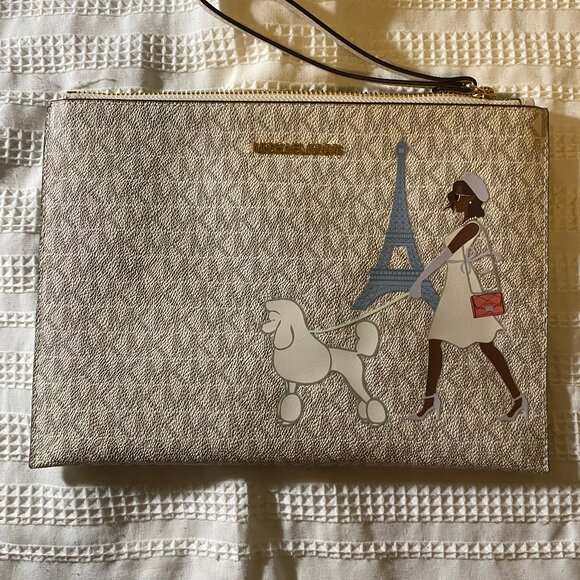 Michael Kors Jet Set Paris Travel Pouch Combo - Picture 2 of 10